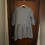 Draper James  Ruffle Placket Dress in Gingham Size L Photo 2