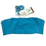 Billabong Sol Searcher Tahitian Blue Bandeau Bikini Top Removable Cups XS Photo 0