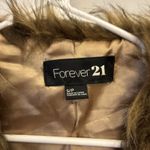 Forever 21  Faux Fur Vest Size PS Womens  Open Front Boho Glam Retro Festival Photo 1