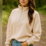 Amazon Pinspark NWT Women's Branded Light Pink Half-Zip Pullover size large Photo 0