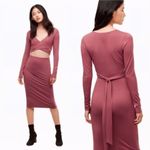 Aritzia Wilfred Free‎ Black Cutout NICOLAY Jersey Knit Dress Size XXS Photo 2