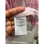 Reformation  Rosalie Long Sleeve Square Neck Pink Floral Mini Dress Sz 2 Photo 7