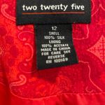 Two Twenty Five Red Paisley Print Blazer sz12 Size 12 Photo 4