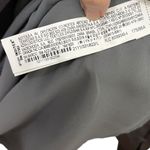 ZARA  Satin Faux Wrap Mini Dress Charcoal Grey A-Line Women’s Size Large Photo 6