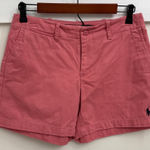 Ralph Lauren  Sport Preppy Polo Pony Logo Coral Pink Chino Shorts Size Women's 2 Photo 0