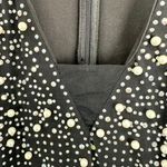 Boston Proper Black Pearl Rhinestone Embellished Sheer Sleeve Party Dress 10 NWT Photo 14