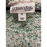st. john's bay  Green Striped Chunky‎ Knit Wool Blend Jumper Sweater- Size XL Photo 3