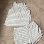 Stars Above  Gray Stripe Pajama Shorts Set SIZE XL Photo 0