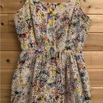 Evereve  Size XS Lizzy Floral Eyelet Midi Button Spaghetti Strap Dress Photo 4