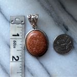 925 Silver Cabochon Goldstone / Venturine pendant Photo 5