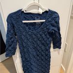 Tees by Tina Blue Ruched Bodysuit Dress Size XS Photo 1