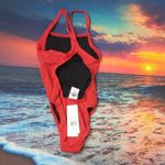 Adidas  solid vortex red swimsuit size 24 Photo 1