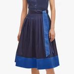 Kate Spade  NWT | Squid Ink Cotton Poplin Colorblock Shirt Dress | XXS Photo 3