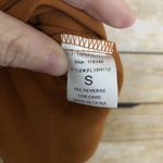 FAVLUX Mustard Yellow Knot Front Short Sleeve Blouse - Size Small - V-Neck Top Photo 4