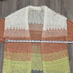 Maurice's Women Ombre Stripe Open Knit Long Cardigan Sweater 1/2 Sleeve M Block Photo 7