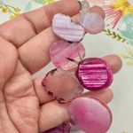 Barse Pink Slice Agate & Rose Quartz Sterling Silver Necklace Photo 10