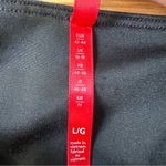 Spanx Faux Leather Glossy Camo Matte Black shaping slimming Leggings Sz L Photo 9