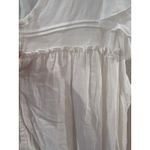 Gentle Fawn White Cottagecore Pleated Mini Dress XL Boho Minimalist Coastal Photo 5