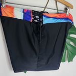 Black with Tie Dye Side Tie Swim Shorts NWOT Size XL Photo 1
