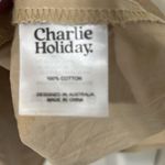 Charlie Holiday  Mini Tan Smock Cotton Dress(Size 8) Photo 3