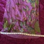 Vintage Silk light Purple Butterfly Scarf Photo 2