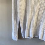 Classic White Cable Knit Sweater Size XL Photo 4