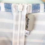 ePretty Blue Striped Shorts Romper Pockets XL Photo 6