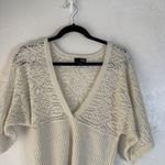 ANA Cream Lace Knit Dolman Sleeve V Photo 1