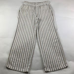 Old Navy Natural Stripe Linen Blend Wide Leg Lounge Pant S Photo 0