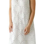 Holly Shae Eyelet Lace Neck Tie Maxi Dress Women's XS/M White Boho Resortwear Size undefined Photo 0