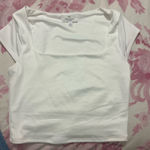 Live in the Moment White Square neck top Photo 0