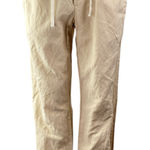 Mango MNG Women's Beige Khaki Drawstring Utility Straight Trousers Pants Size 31 Photo 0