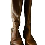 Franco Sarto Women's Perk Motorcycle Boot 7M Smooth Cognac Leather Photo 2