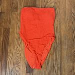 ANDIE  Kauai One Piece Swimsuit textured‎ Vermillion Orange size M NWOT Photo 1