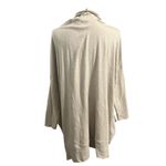 Pact  Wmns Beige Organic Cotton Ribbed Sleeve Open Front Cardigan Sweater Sz M/L Photo 2