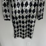 Adrienne Vittadini  Vintage 80’s Sequin Checkered Disco Dress Size 6    Photo 2