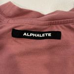 Alphalete Premium Longline T-Shirt Size Small Mauve Pink Curved Hem Photo 3
