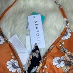 Seafolly  70s Retro Splendour Floral Triangle Bikini Top‎ Size 6 NWT Photo 5