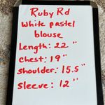 Ruby Rd  Blouse Blazer Lightweight Sheer Jacket Floral Womens 10P Pastel Grandma Photo 8