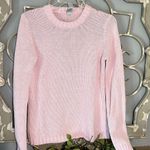Vintage Pink Cotton Sweater Crewneck Cotton Womens Medium Photo 5