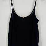 Raga  Boho Gauzy Crop Top Black Floral Embroidered Sleeveless Festival Fairy Sz M Photo 3