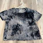 Bailey blue  Black and Gray Tie-Dye Short Sleeve Tee Photo 6
