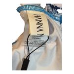 Hanna Nikole Plus Size Swim Dress Diamond Print Halter Neck Swimsuit 18W NWT Blue Photo 9