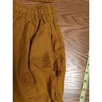 2pc Coord Fitted Button Up Tank Shorts Sz S Mustard Yellow Cottage Peasant Boho Photo 12