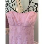 Nicole Miller Vintage Y2K Dress Womens O Pink Midi Fairycore Coquette Romantic  Strapless Photo 1