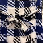 7th Avenue Design Studio Madie Pant Womens‎ 12 Blue Houndstooth Paper Bag NWT Photo 3