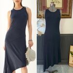 Anthropologie  Bordeaux Seamed Asymmetrical Maxi Side Slit Dress - Sz S 💚🎀 Photo 1