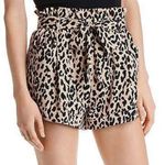 AQUA cheetah print tie paper bag style shorts Photo 0