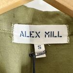 ALEX MILL Mel Cotton Linen Blend Twill Jumpsuit Size Small Army Green Photo 3