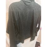 Old Navy NWT  Heather Gray Mock Neck Long Sleeve Athleisure Sweatshirt Top Size L Photo 5